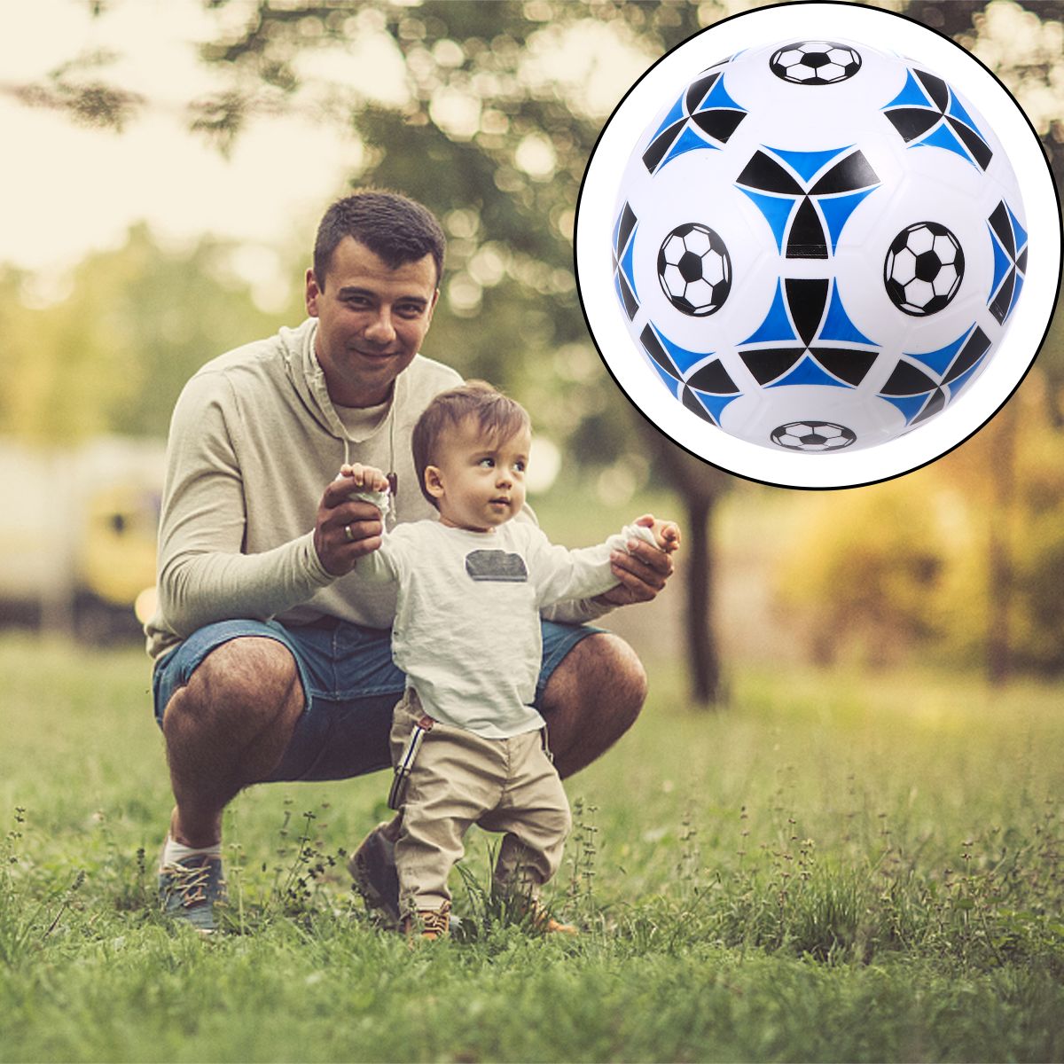 8.5 Inch Kindergarten Baby Inflatable Ball Beach Toy Soccer Football PVC Ball