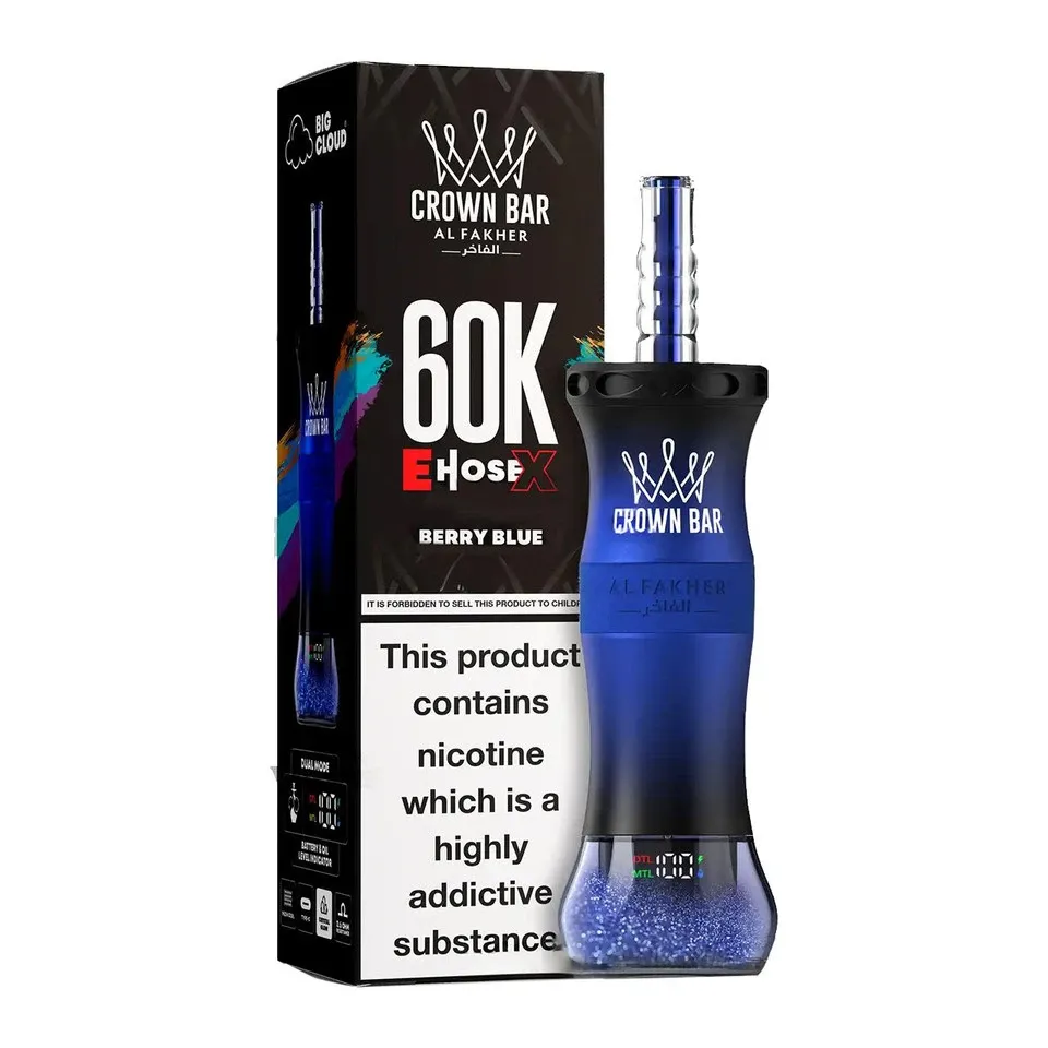 Al Fakher Crown Bar E-Hose X Disposable – 60000 Puffs 🔥