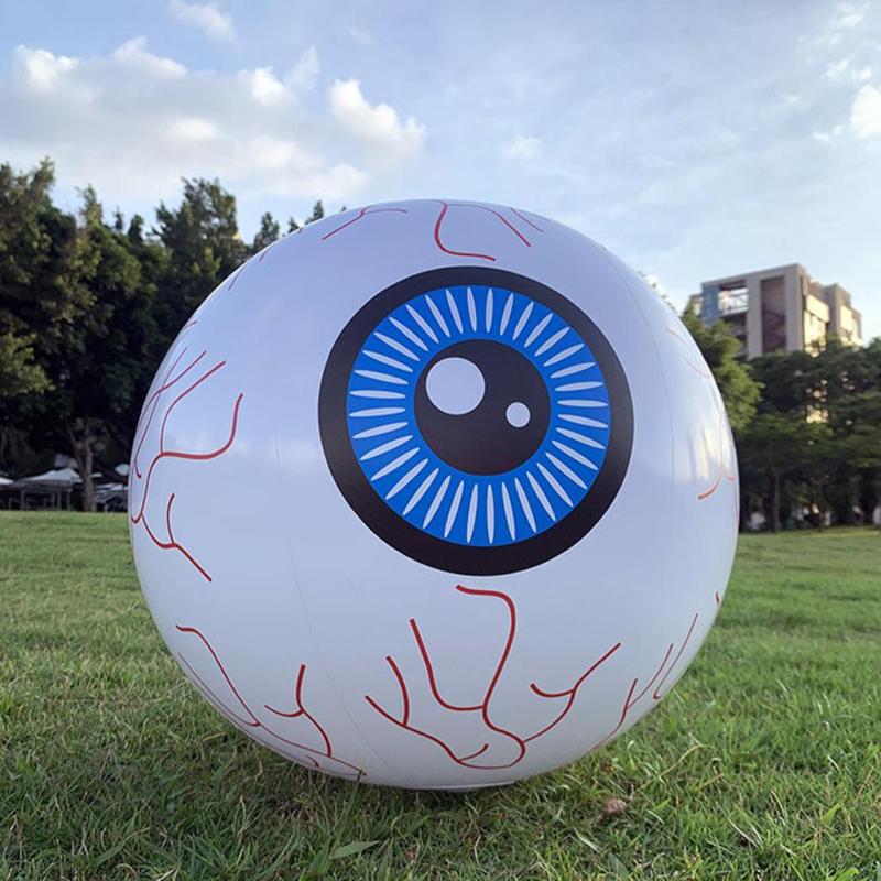 LED Glow Beach Ball Toy Beach Pool Party Halloween Decorations - Eyeball