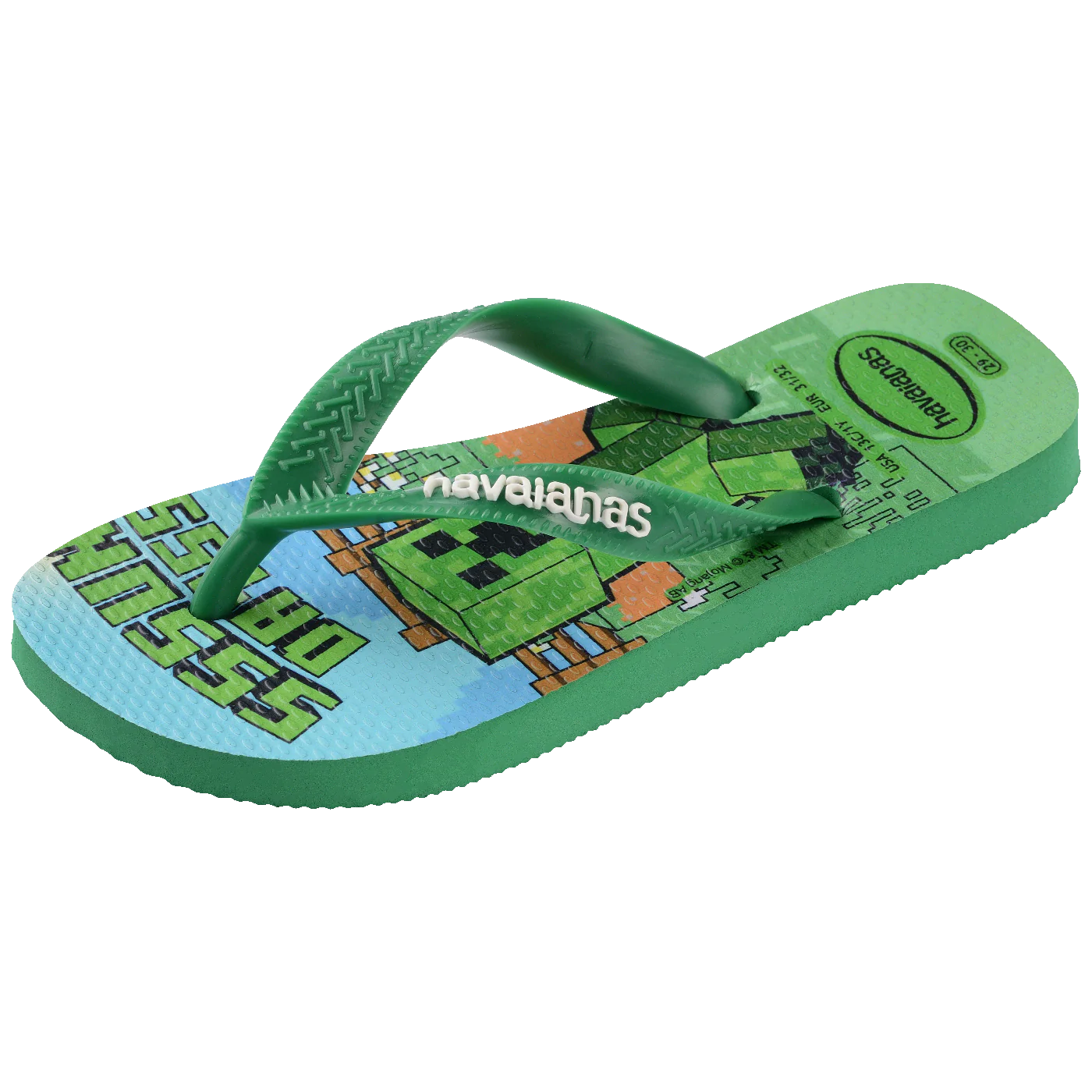 Chinelo Havaianas Infantil Minecraft
