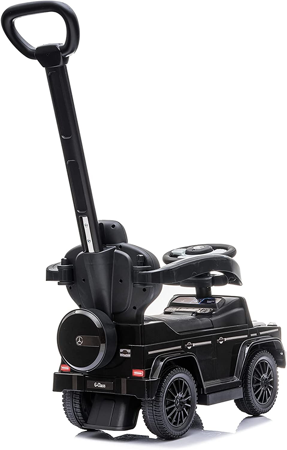 Best Ride On Cars Mercedes G-Wagon 3 in 1 Push Car， Black， Large