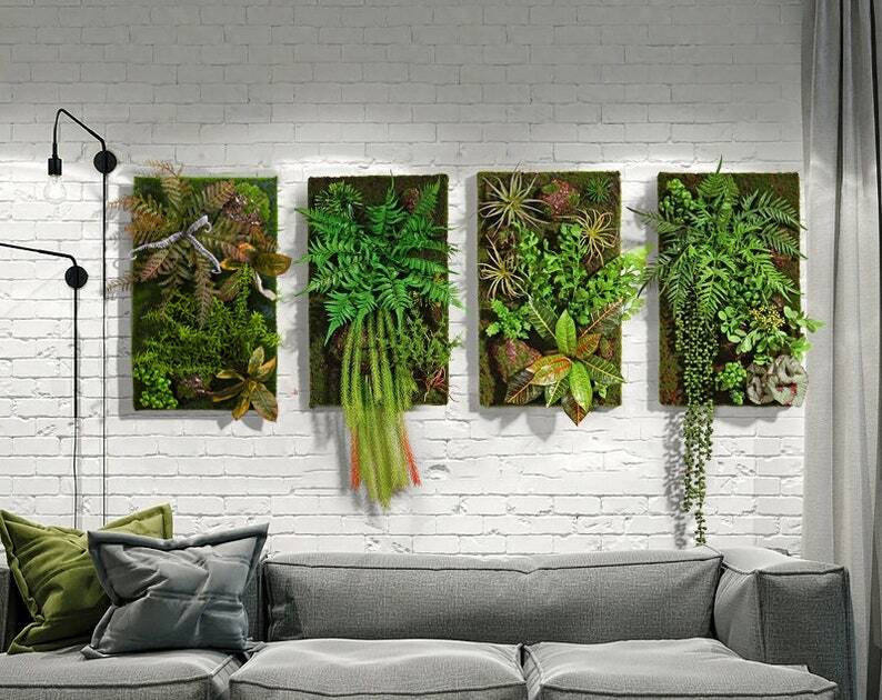 Artificial Plant Succulent Wall Art | Succulent Wall Art | Wall Decora