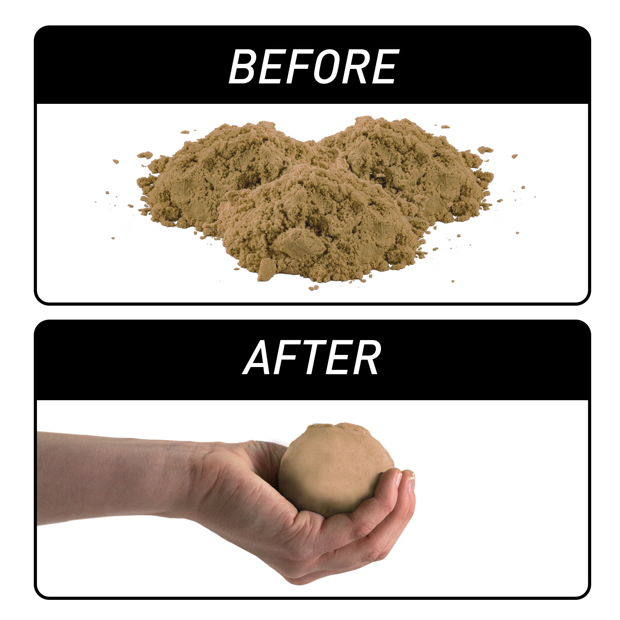 National Geographic Play Sand - 6 lbs of Sand with Castle Molds (Natural Sand color) - A Fun Sensory Sand Activity