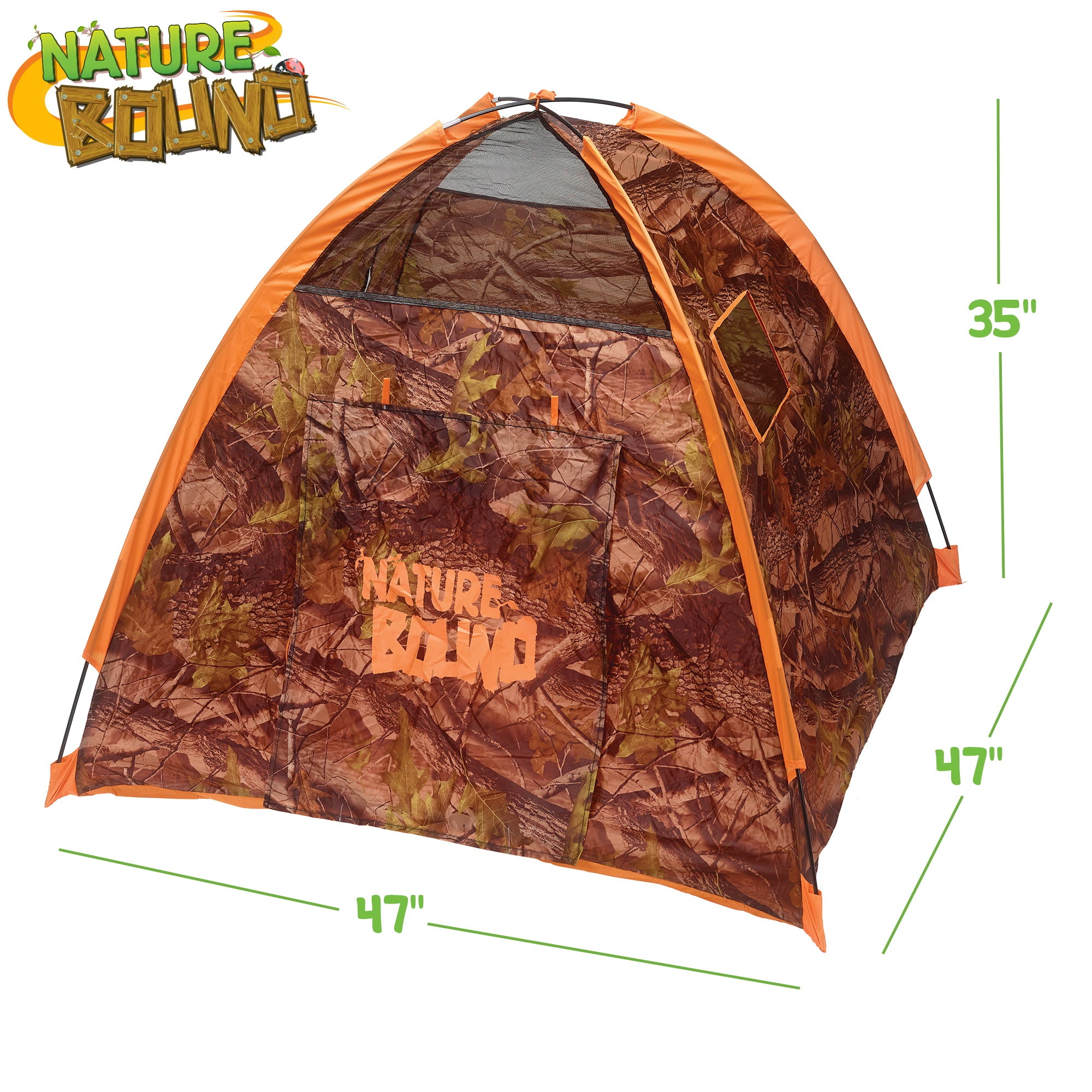 Nature Bound Kids Large 2 Person Camouflage Playhouse Tent - 47 X 47 X 35