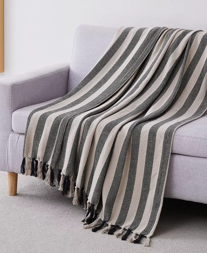 Southshore Fine Linens Striped Cotton Throw， 50