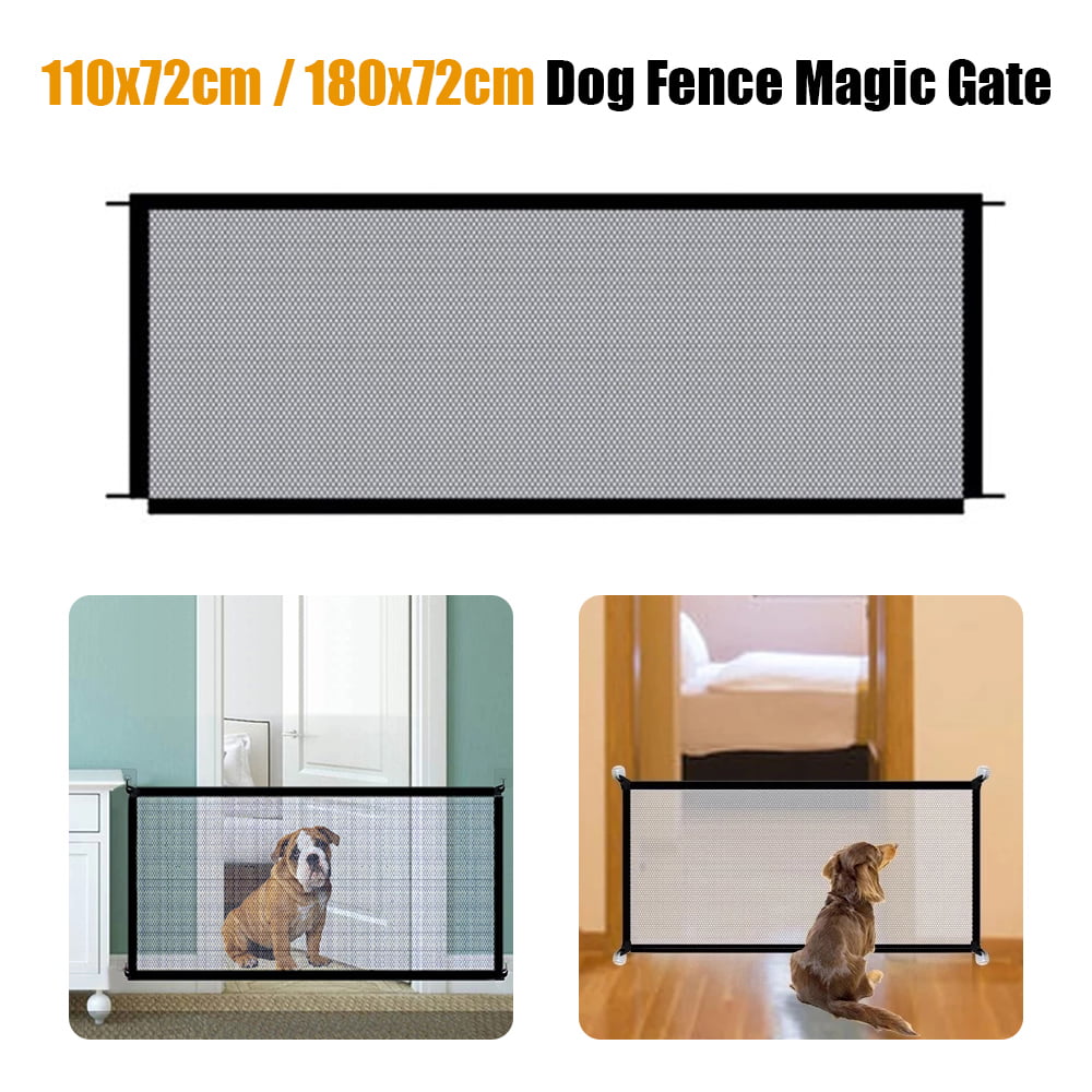 ZTOO Mesh Dog Door Pet Magic Door Portable Folding Mesh Fence Device Installation Baby Safety Gate Hall Staircase Entrance