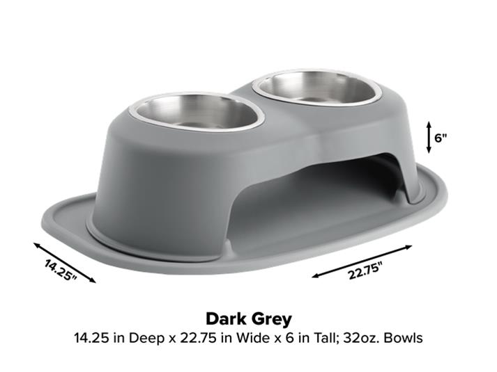 WeatherTech DHC3206DGDG WeatherTech Double High Pet Feeding System