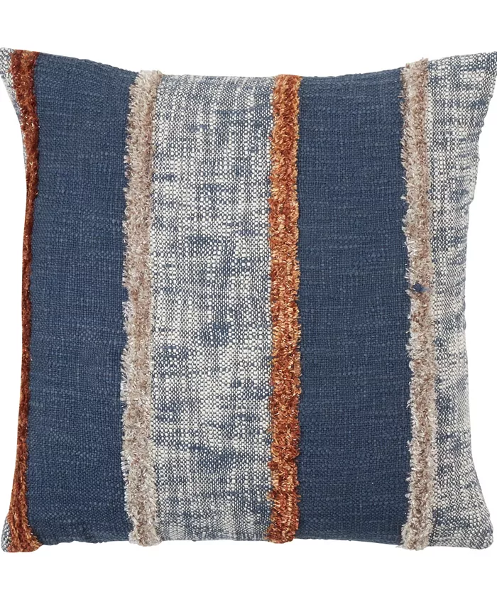 Saro Lifestyle Vertical Striped Decorative Pillow， 20