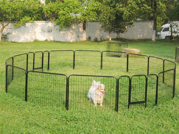 Yaheetech 24''H Heavy Duty Metal Dog Playpen， 16 Panels
