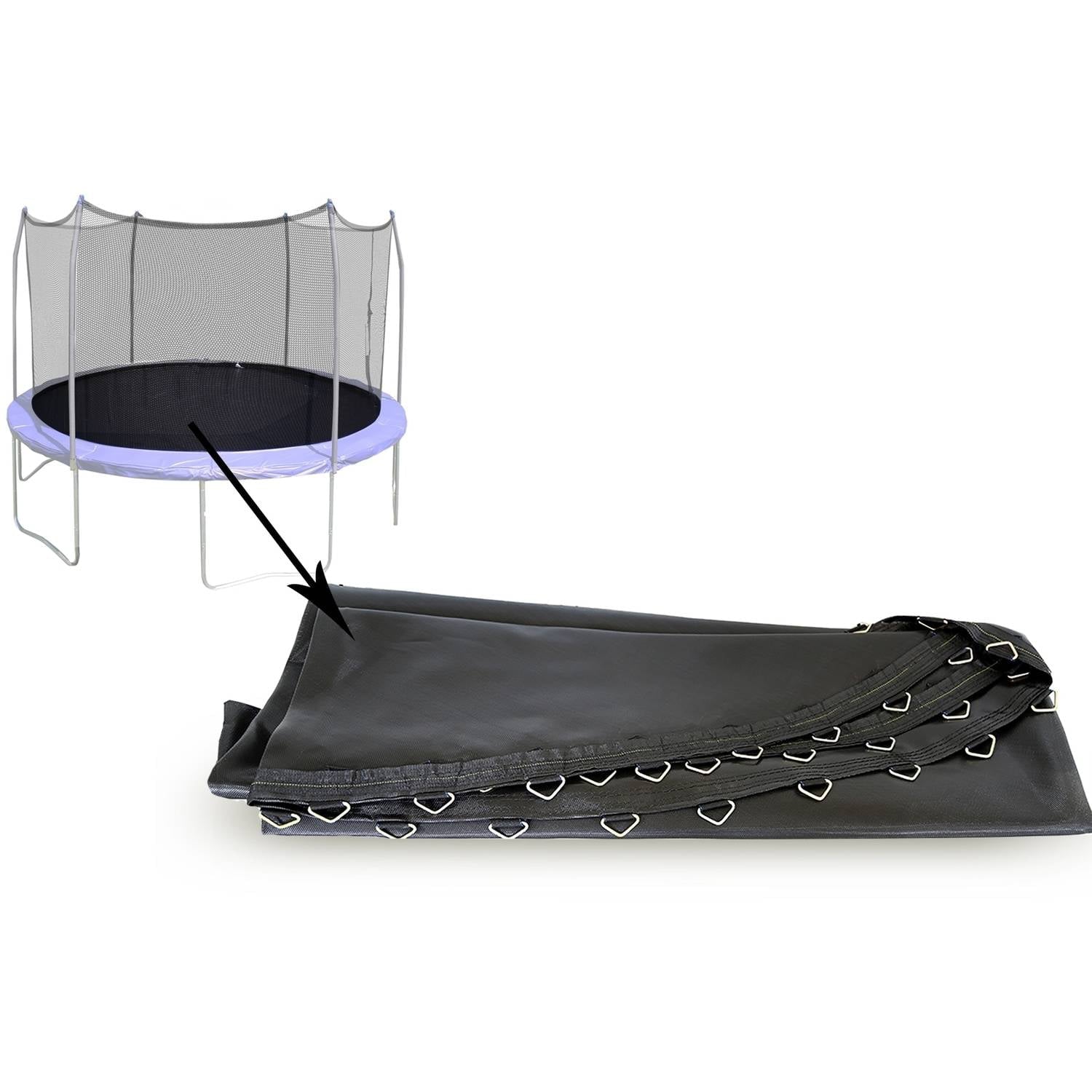 Skywalker Trampolines Pre-Packaged 15 foot Round Jump Mat with 96 V- Rings