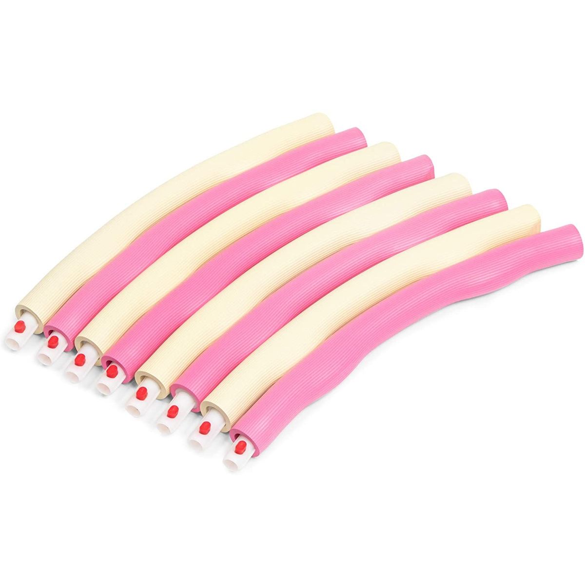 Adjustable Hula Hoops for Adults and Kids， Fitness Hoops for Women， Ho me Workout Exercises， Pink and White， 37 inches