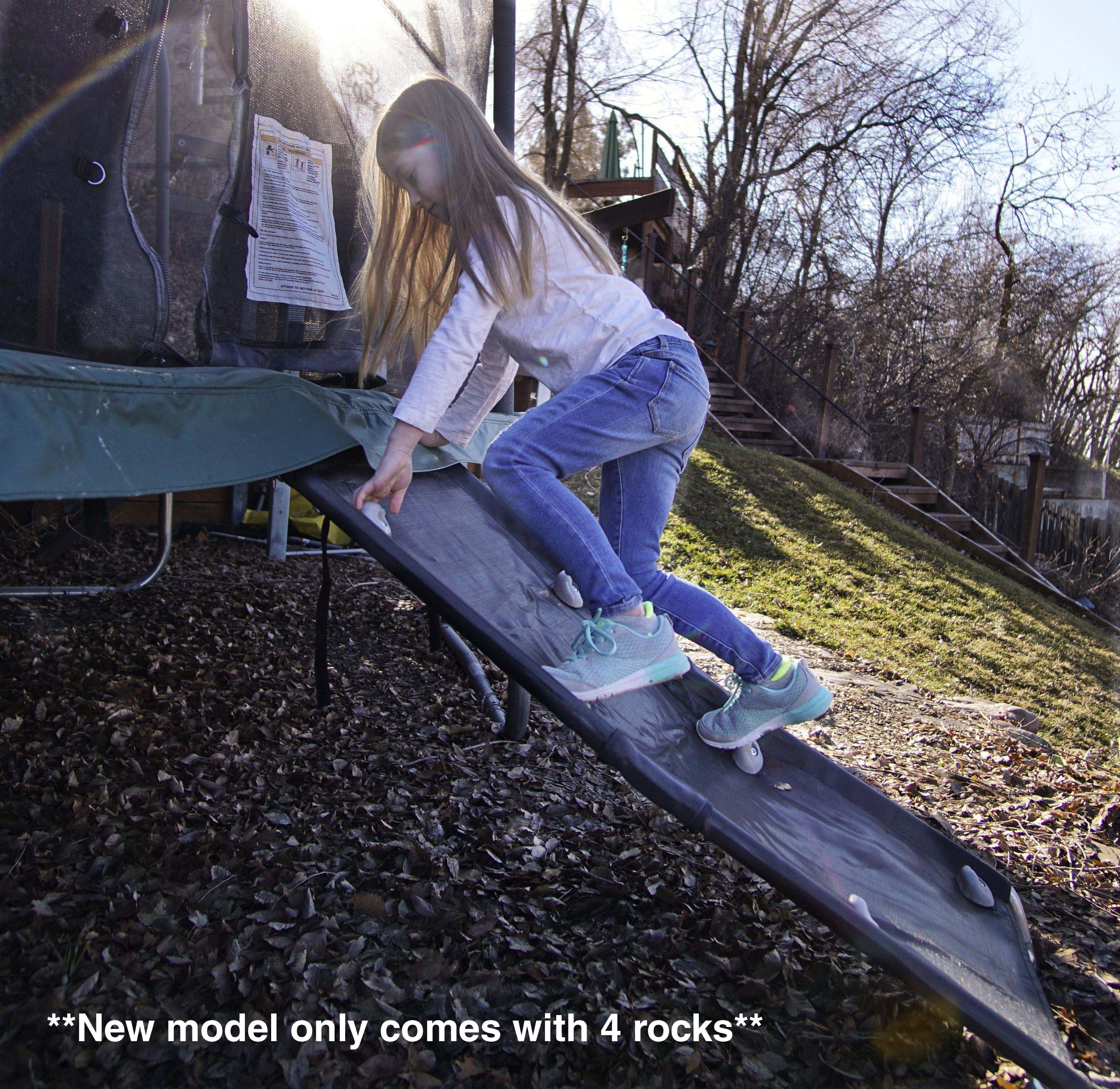 TrampolinePro Jump Climber， Full Size Ladder Ramp Slide， Model #200072