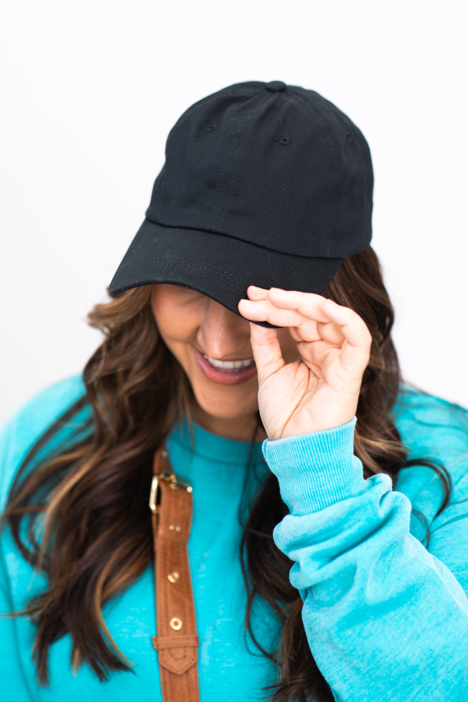 Black Vintage Washed Baseball Hat