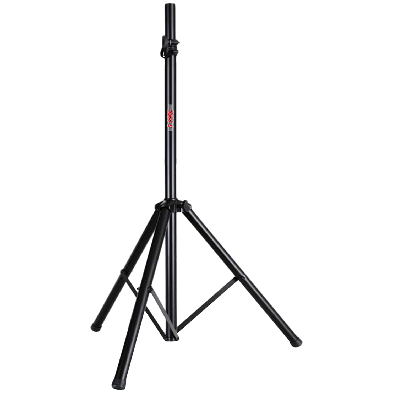 5 Core PA Speaker Stands Adjustable Height Professional Heavy Duty DJ Tripod with Mounting Bracket and Tie, Extend from 40 to 72 inches, Black - Suppo