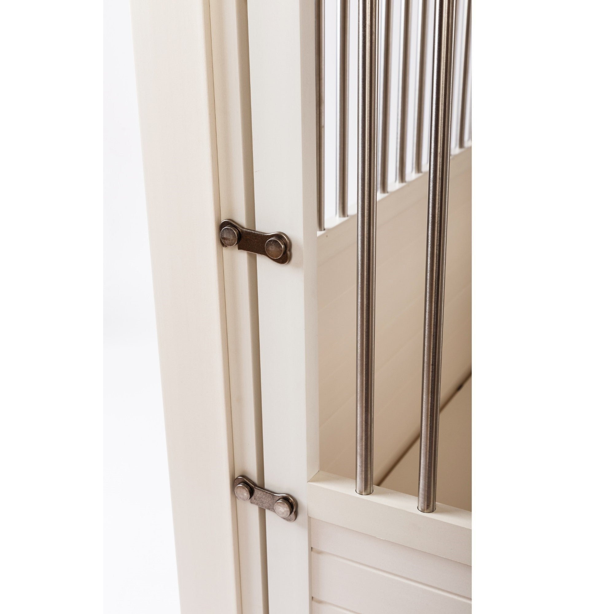 ECOFLEX Dog Crate End Table - Antique White Large