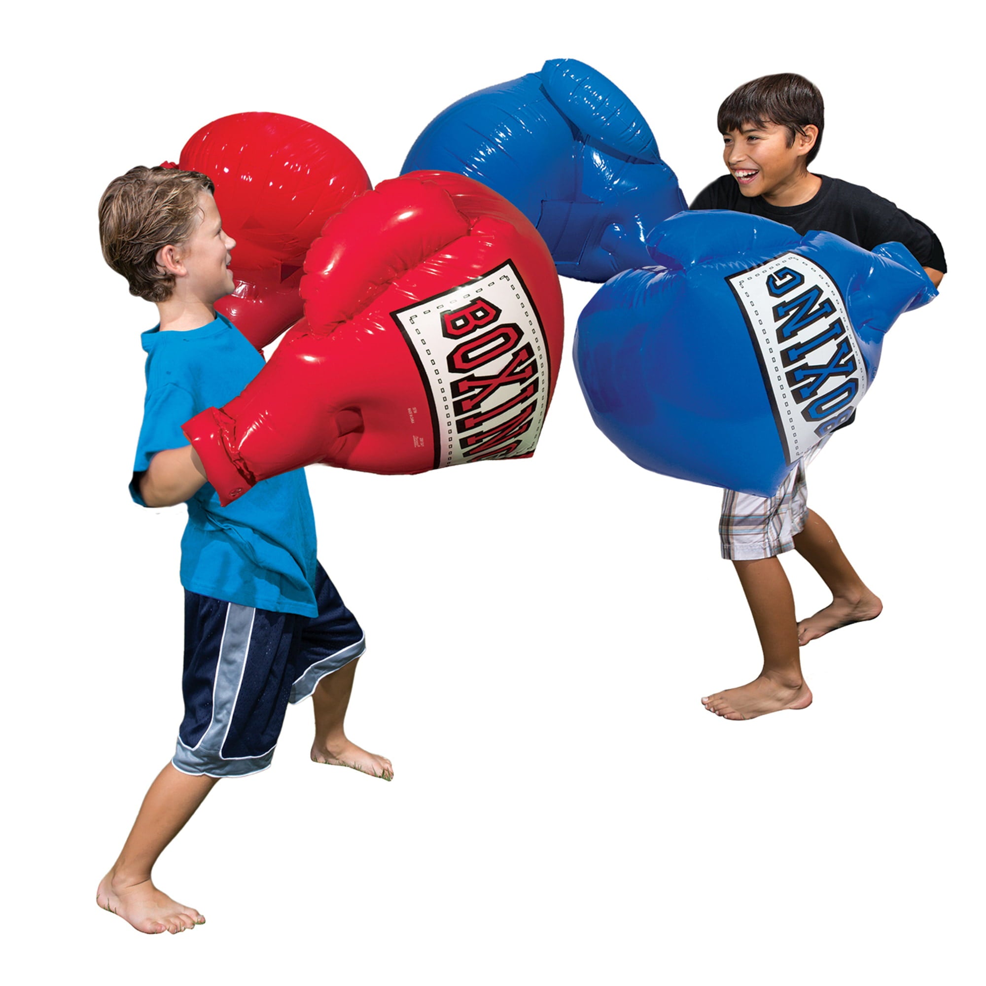 Banzai Inflatable Mega Boxing Gloves for Kids -  Colors Vary (Red/Blue)