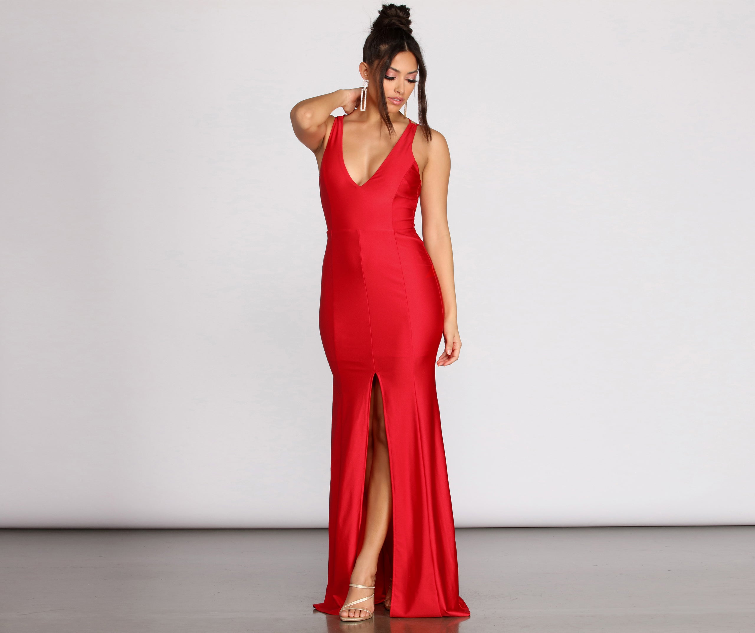 Sami Lace Up Mermaid Dress