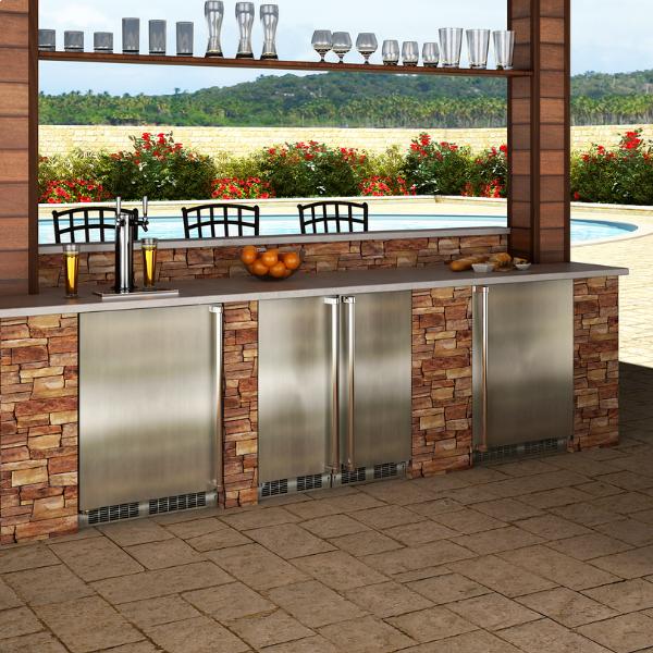 Marvel 5.7 cu.ft. Built-in Outdoor Beer Dispenser MOKR124-SS31A