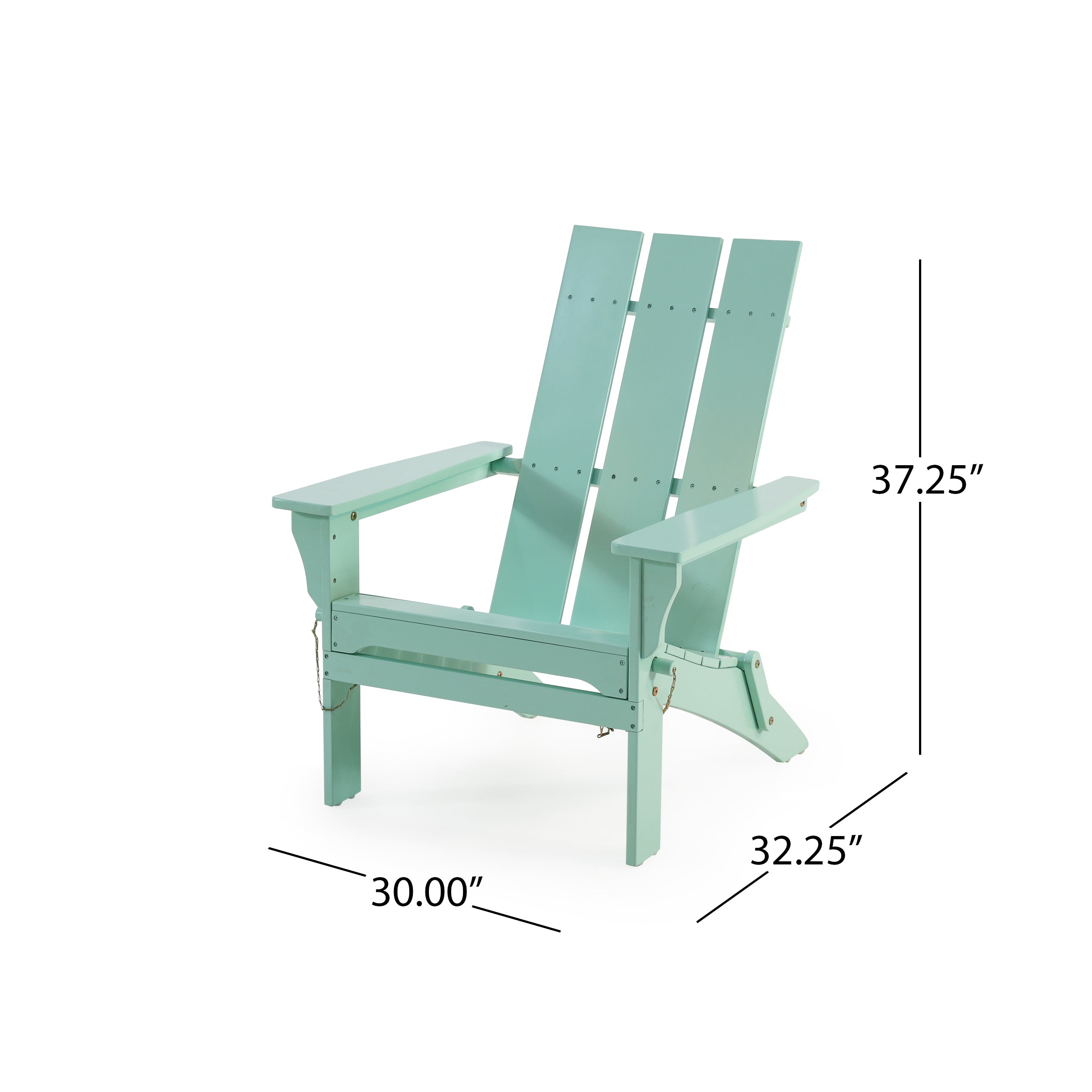 Gurekam Outdoor Acacia Wood Foldable Adirondack Chairs, Set of 2