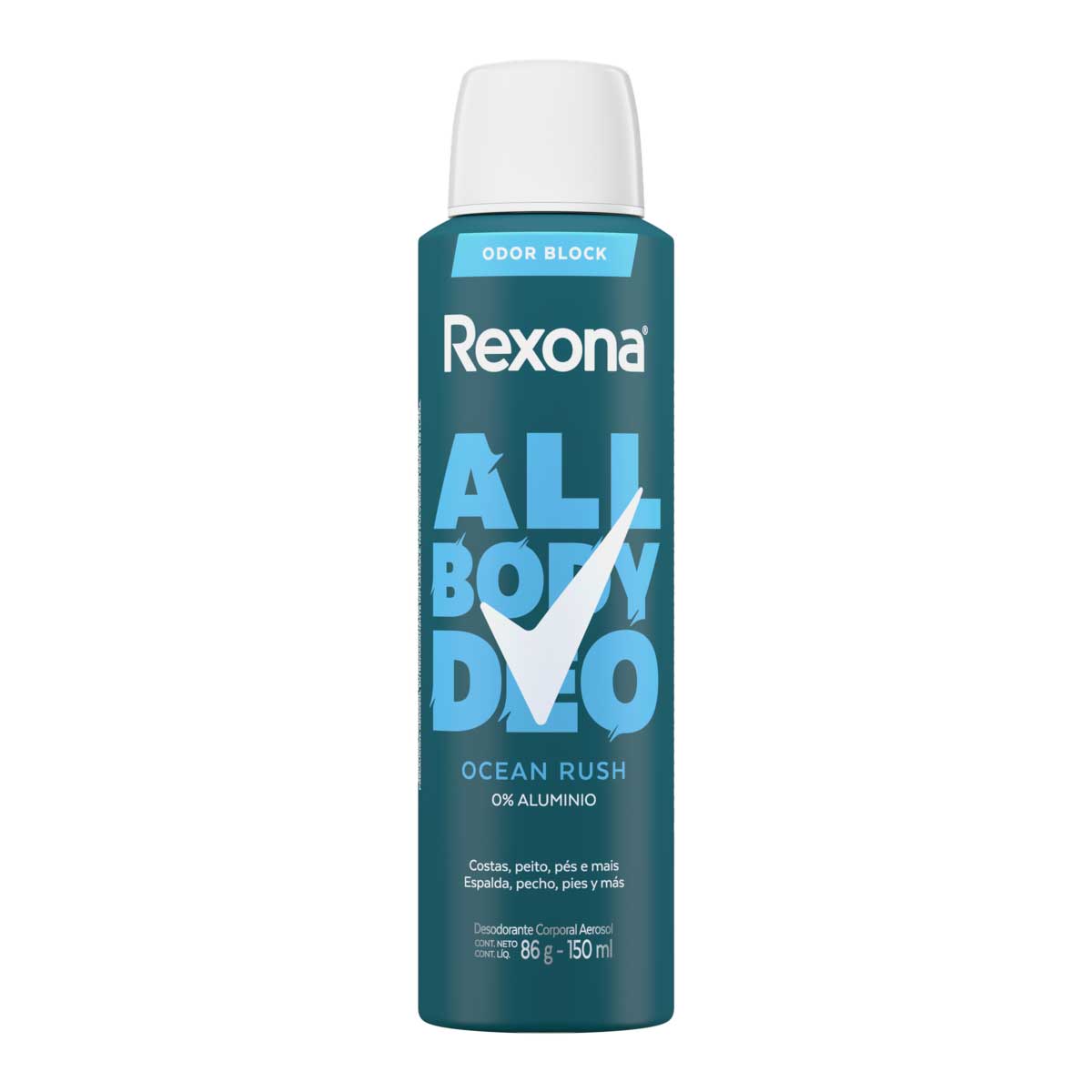 Desodorante Aerossol Rexona All Body Deo Ocean Rush 150ml Spray