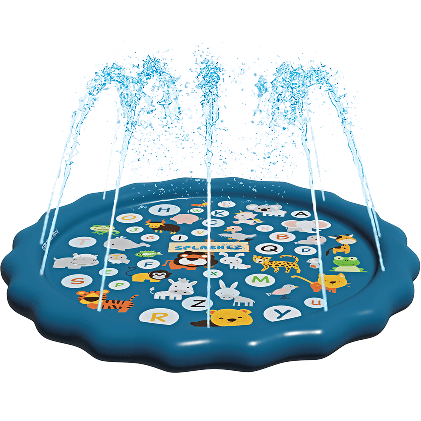 SplashEZ Splash Pad， Baby Pool and Sprinkler for Kids