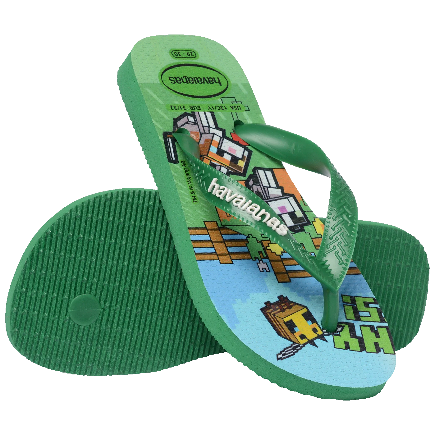 Chinelo Havaianas Infantil Minecraft