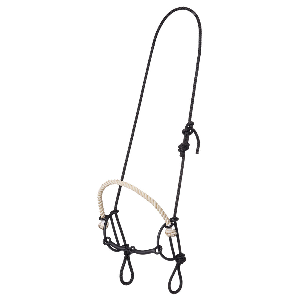 Tough 1 Rope Headstall with Rope Nose/Snaffle Gag Combo