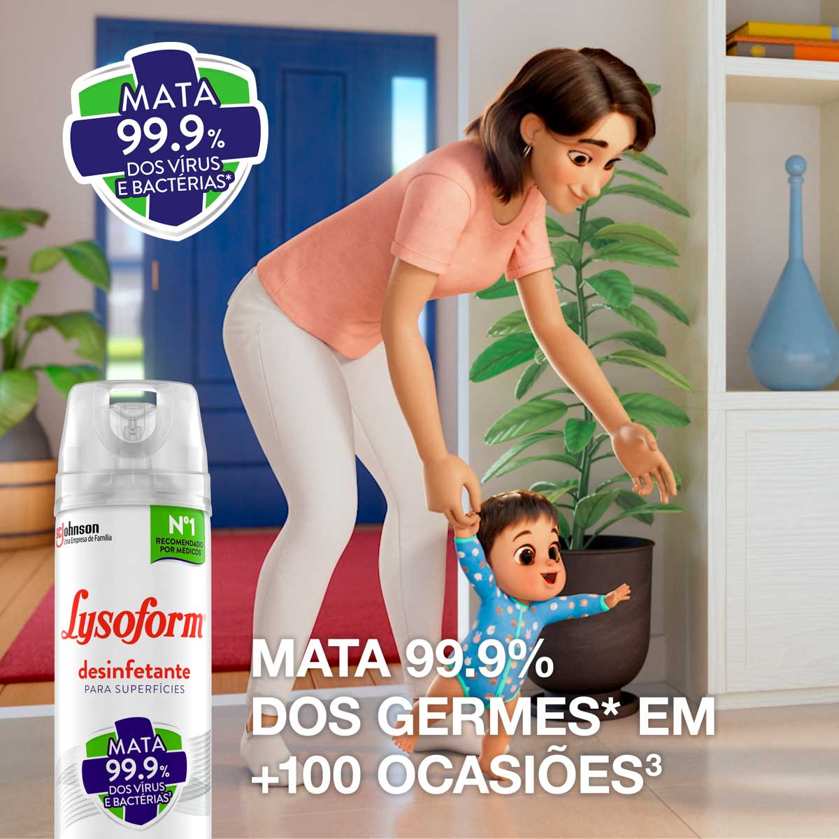 Desinfetante Aerossol Lysoform Lavanda 360ml
