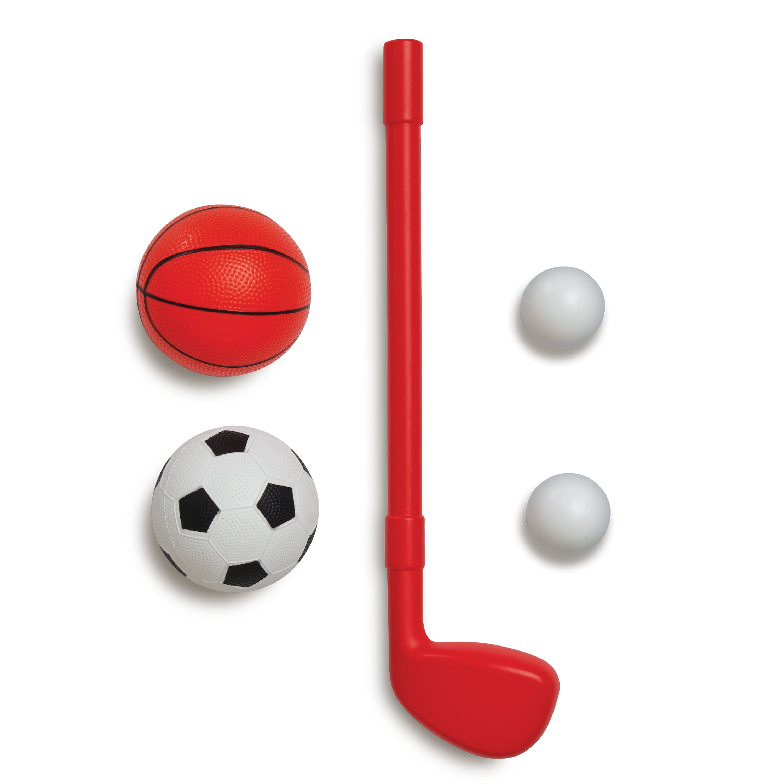 Play Day 3-in-1 Junior Sports Set; Basketball， Soccer， Golf; Ages 3+