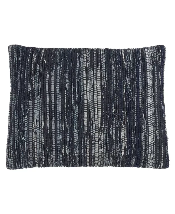 Saro Lifestyle Chindi Rag Decorative Pillow， 16