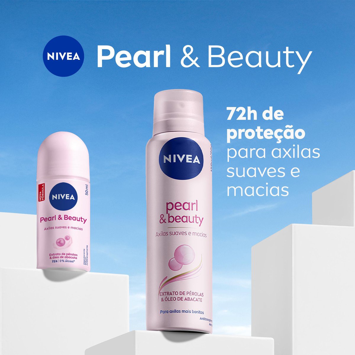 Desodorante Roll-on NIVEA Pearl & Beauty 50ml
