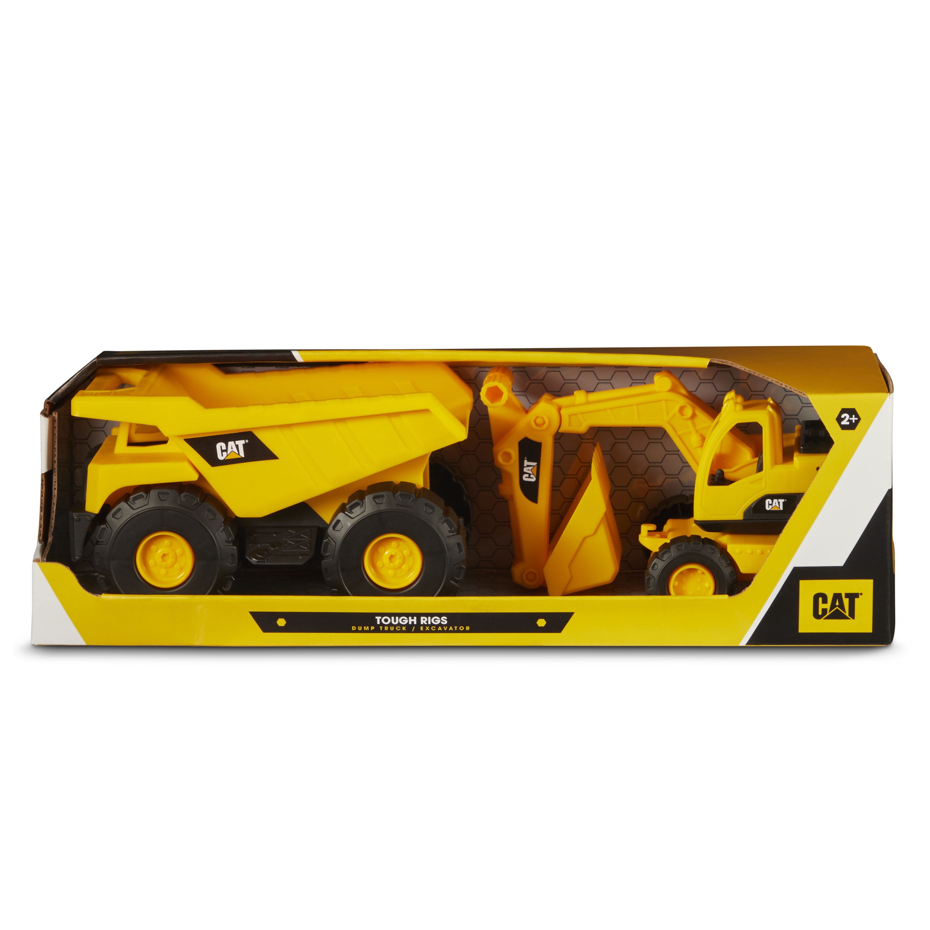 Caterpillar Tough Rigs Dump Truck and Excavator 2PK