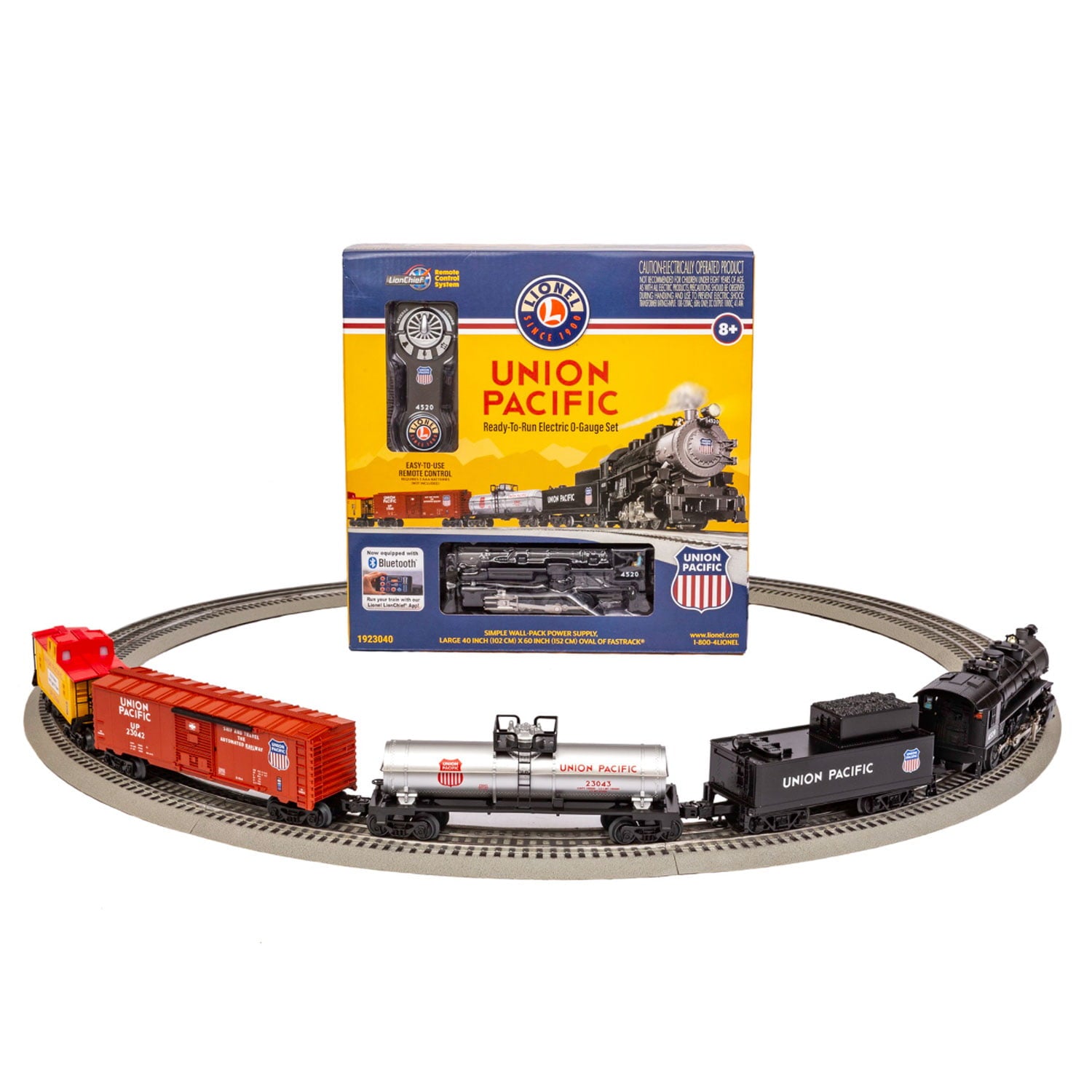 Lionel Union Pacific Flyer Electric O Gauge Model Train Set with Remote and Bluetooth Capability