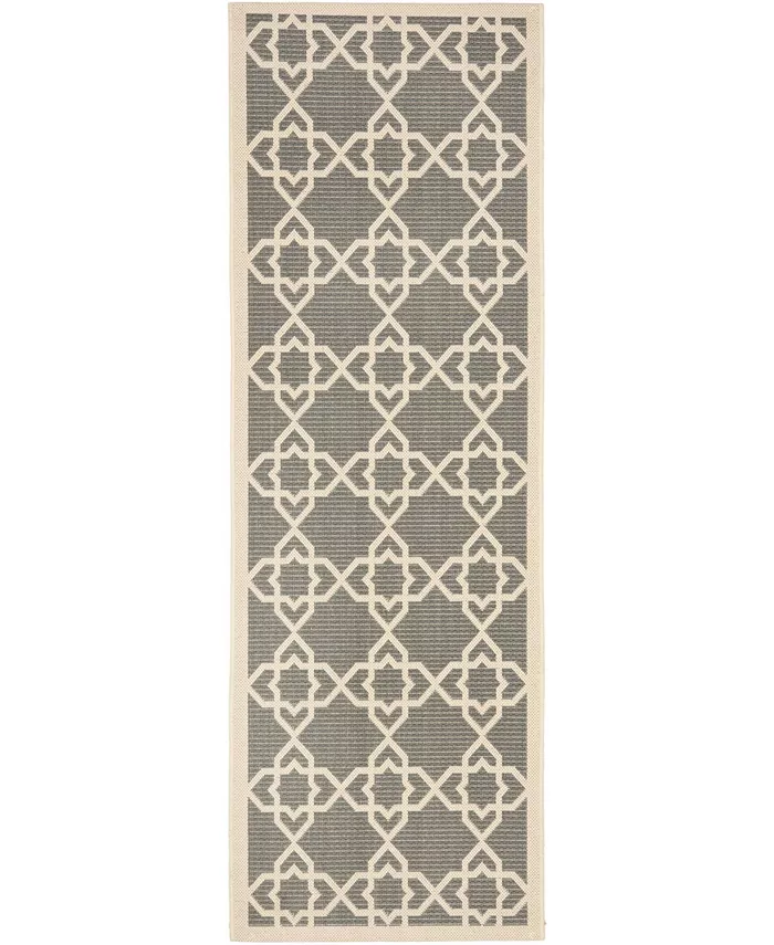 Safavieh Courtyard Grey and Beige 2'3