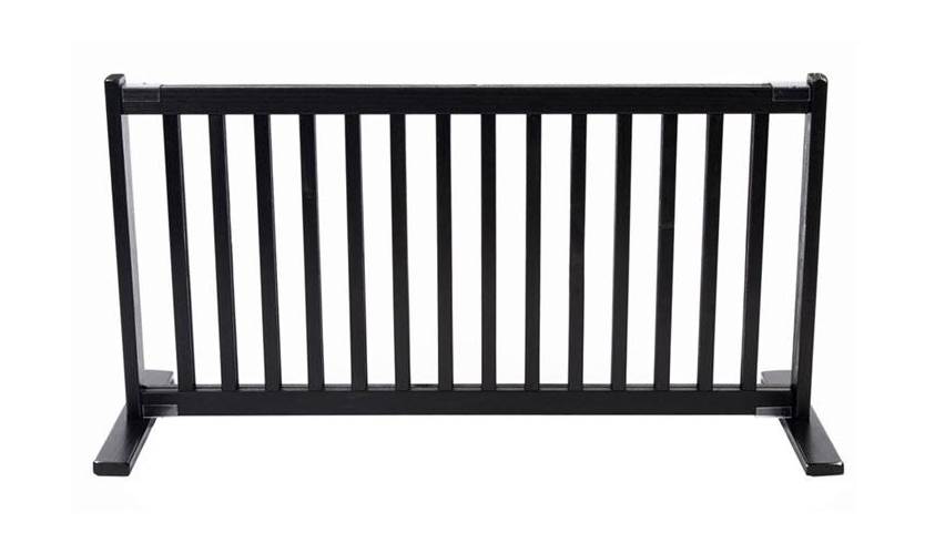 Dynamic Accents 42400 - 20 Inch All Wood Large Free Standing Gate - Black