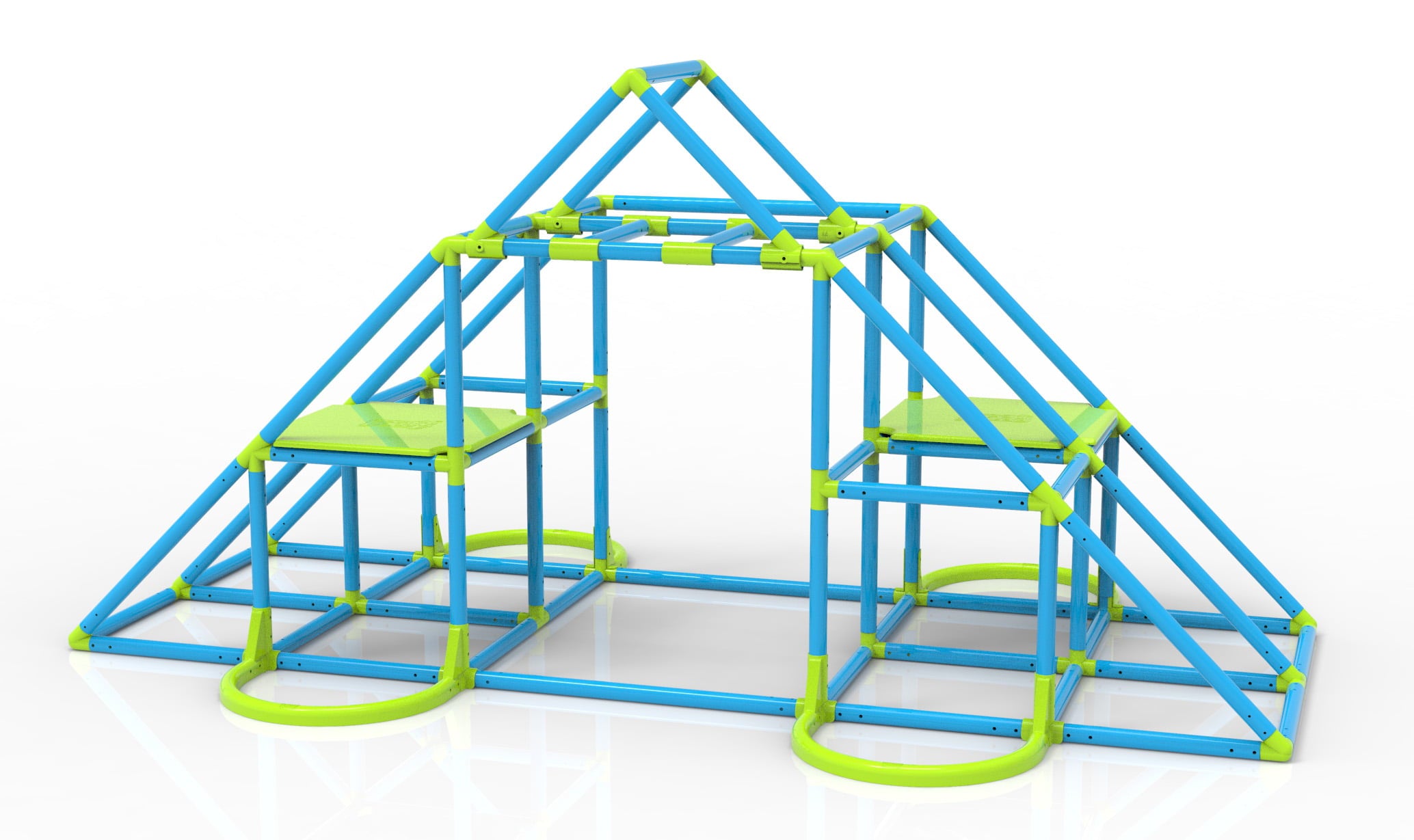 Eezy Peezy MEGA Pyramid Monkey Bar Climbing Tower - Ages 3-8