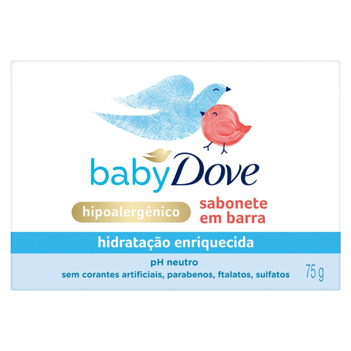Sabonete em Barra para Bebe Dove Baby Hidratacao Enriquecida 75g