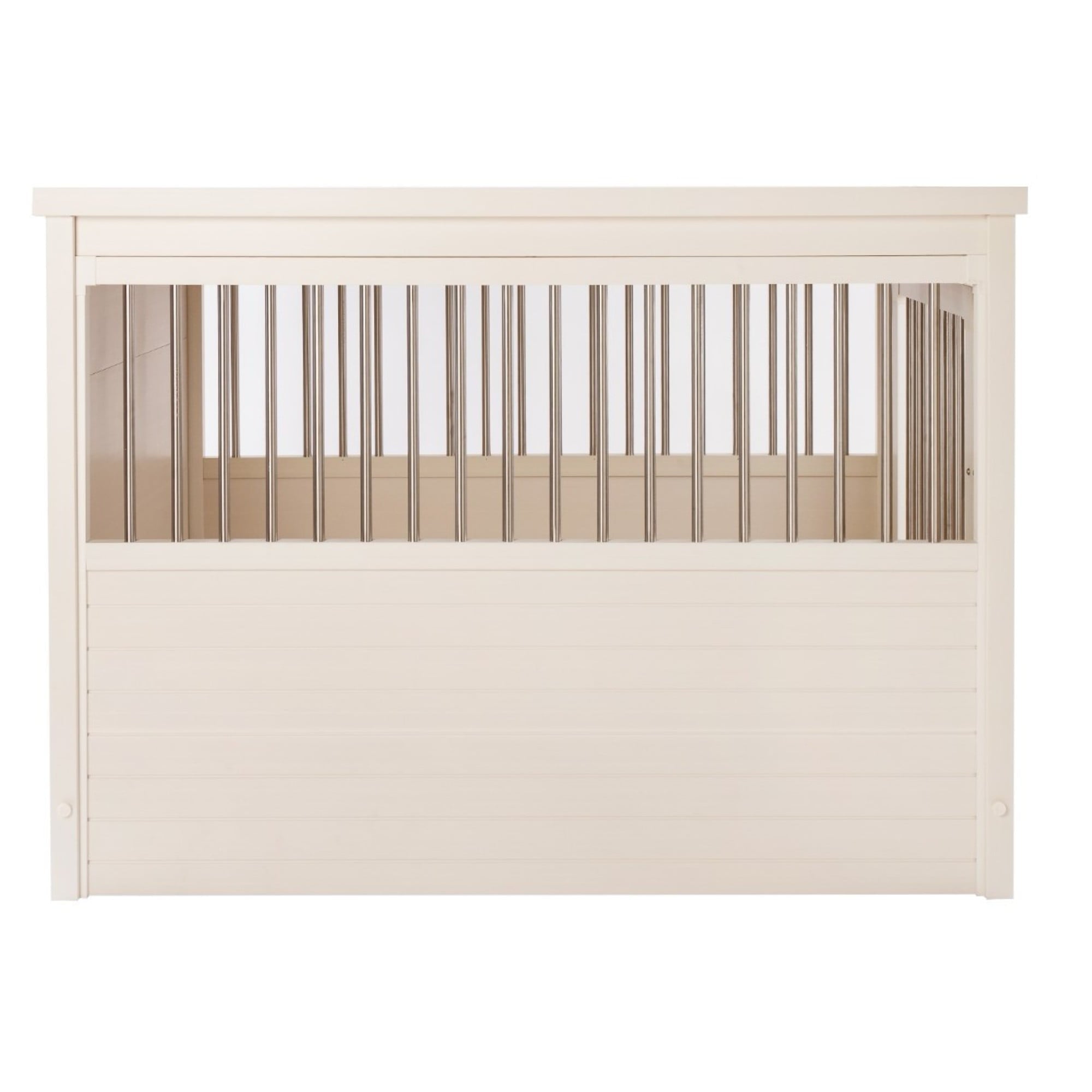 ECOFLEX Dog Crate End Table - Antique White Large