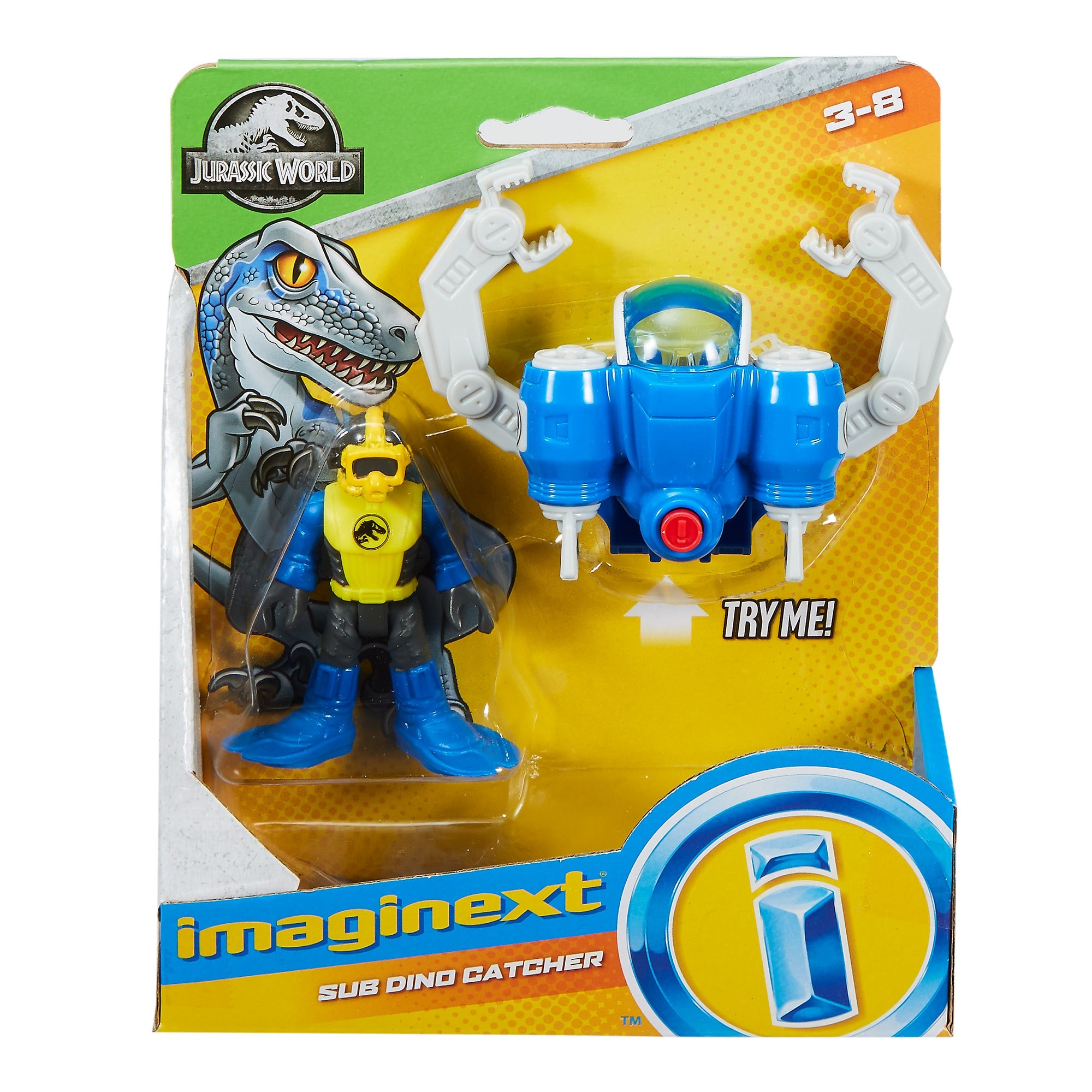 Imaginext Jurassic World Sub Dino Catcher Action Figure (7.5