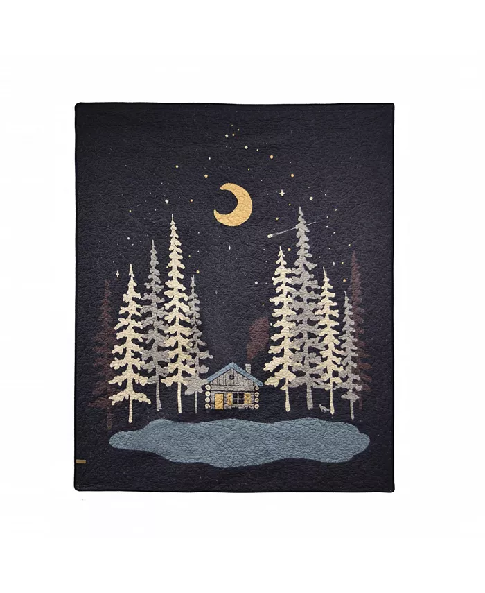 American Heritage Textiles Moonlit Cabin Throw