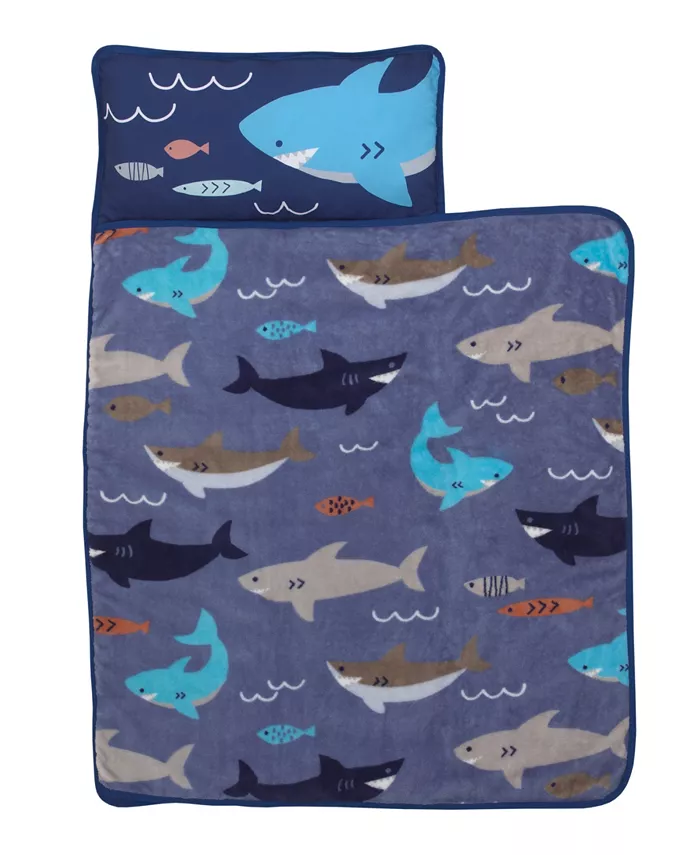 Everything Kids Shark Nap Mat with Pillow and Blanket
