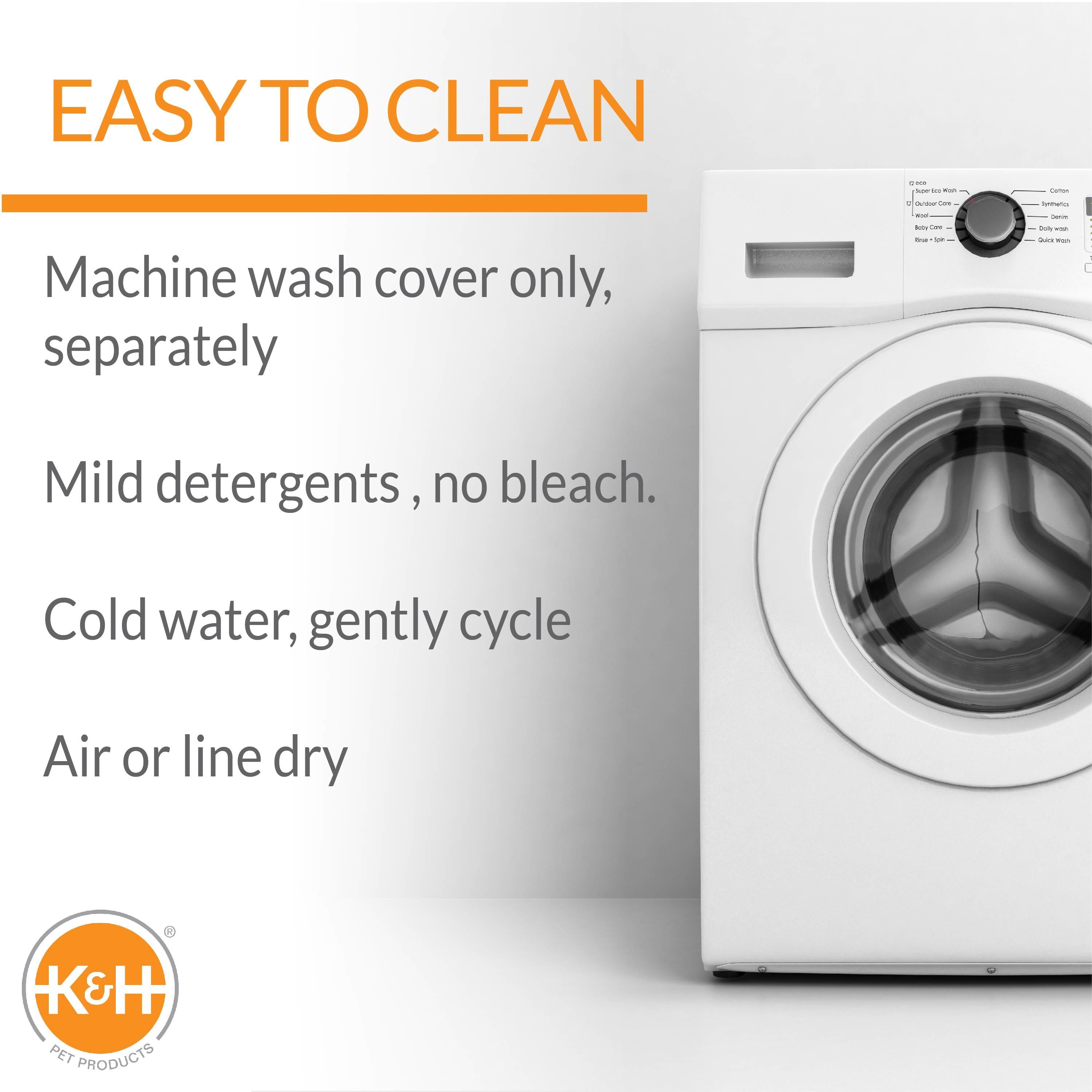 KandH Original Pet Cot Elevated Dog Bed Chocolate/Black Mesh X-Large 32 X 50 X 9 Inches