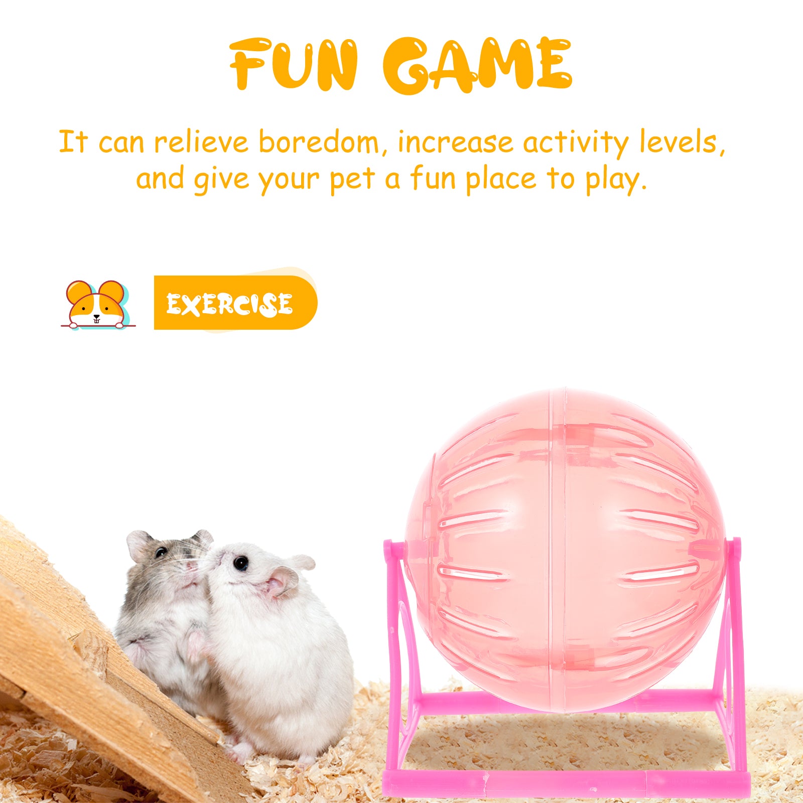 NICEXMAS Small Pet Activity Exercise Balls Hamster Exercise Balls Hamster Running Wheels