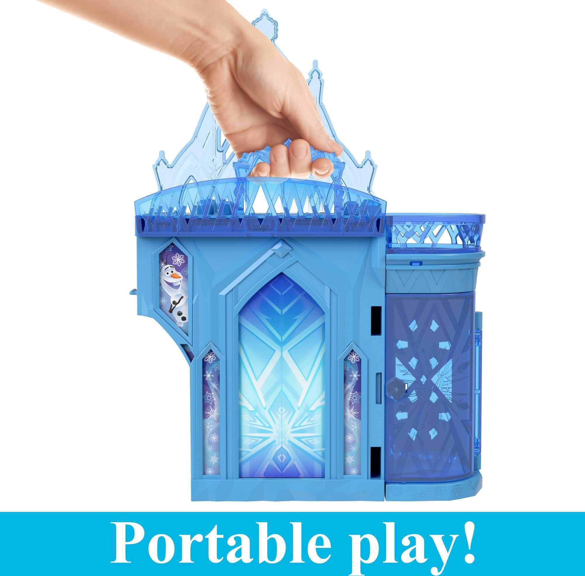 Disney Frozen Storytime Stackers Elsa's Ice Palace, Doll House Playset with Small Doll & 8 Accessories