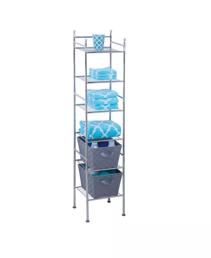 Honey Can Do 6-Tier Bathroom Storage Shelving Unit