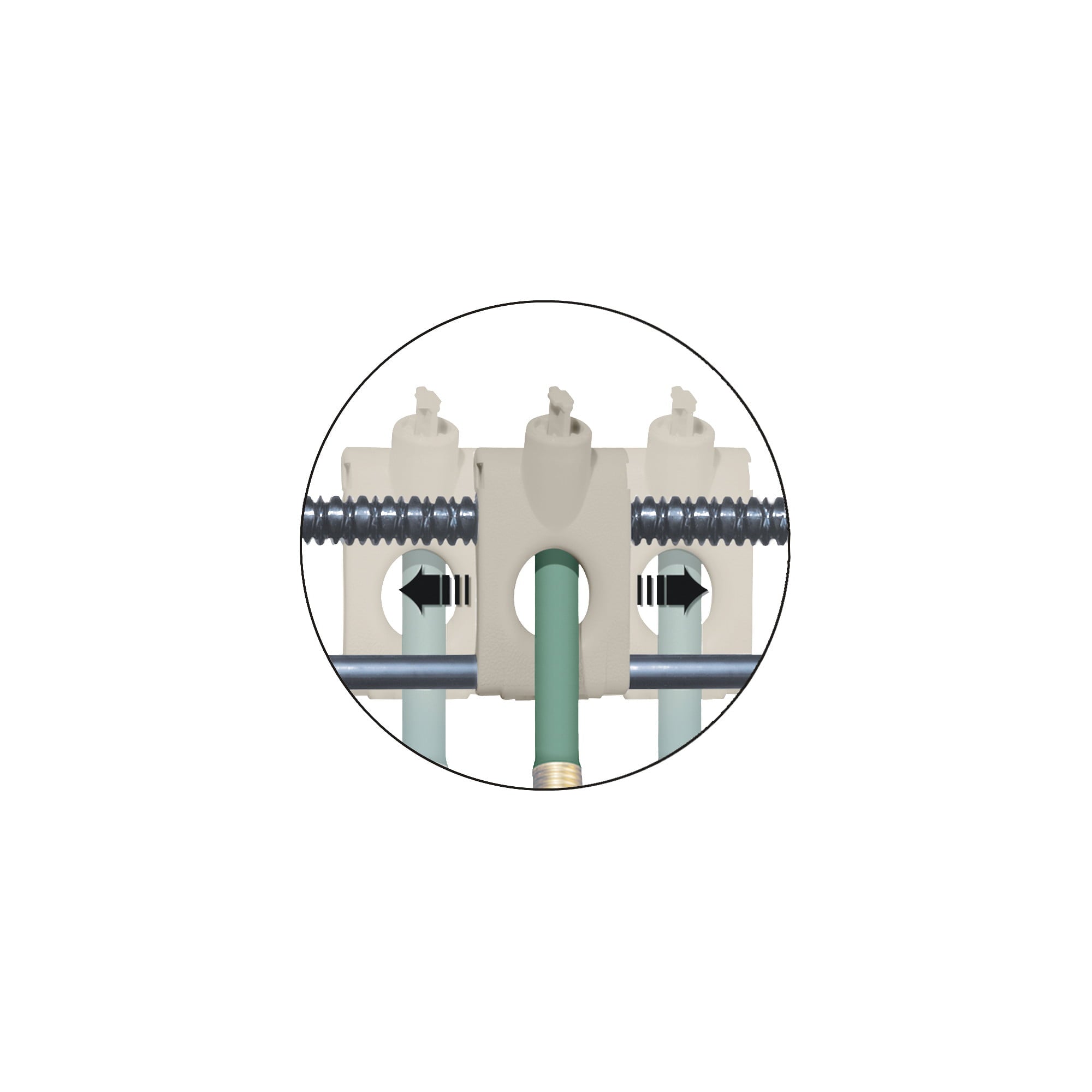 Suncast 225 ft. Smart Trak Hideaway Hose Reel with Storage Bin， Light Taupe