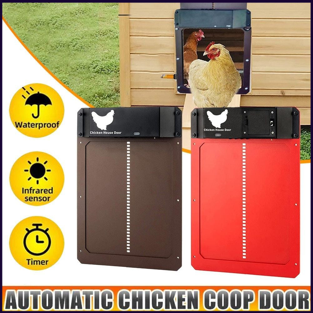 Eleonora Automatic Chicken Coop Door Light Sensor Automatic Chicken House Door High Quality And Practical Chicken Pets Duck Cages Door