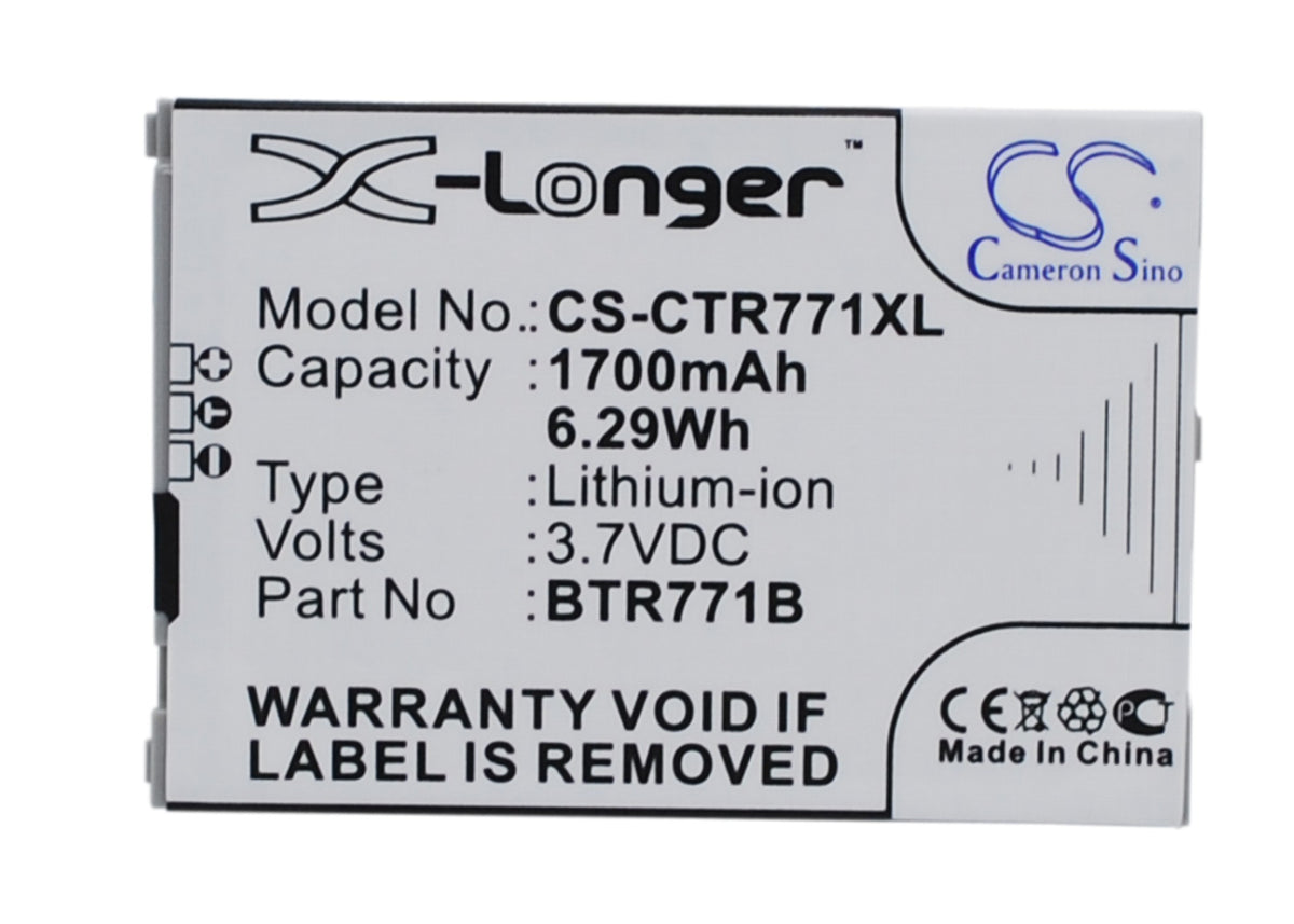 Casio C771 GzOne Commando C771 1700mAh Replacement Battery BatteryClerkcom Mobile Phone