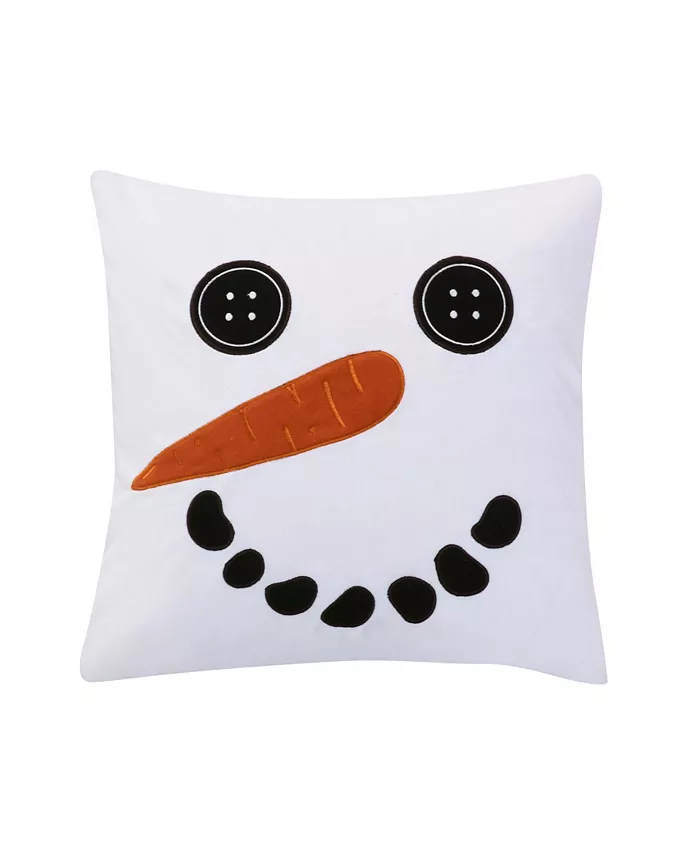 Levtex Northern Star Frosty Applique Decorative Pillow， 18