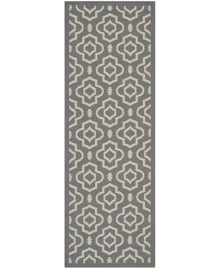 Safavieh Courtyard Anthracite and Beige 2'3